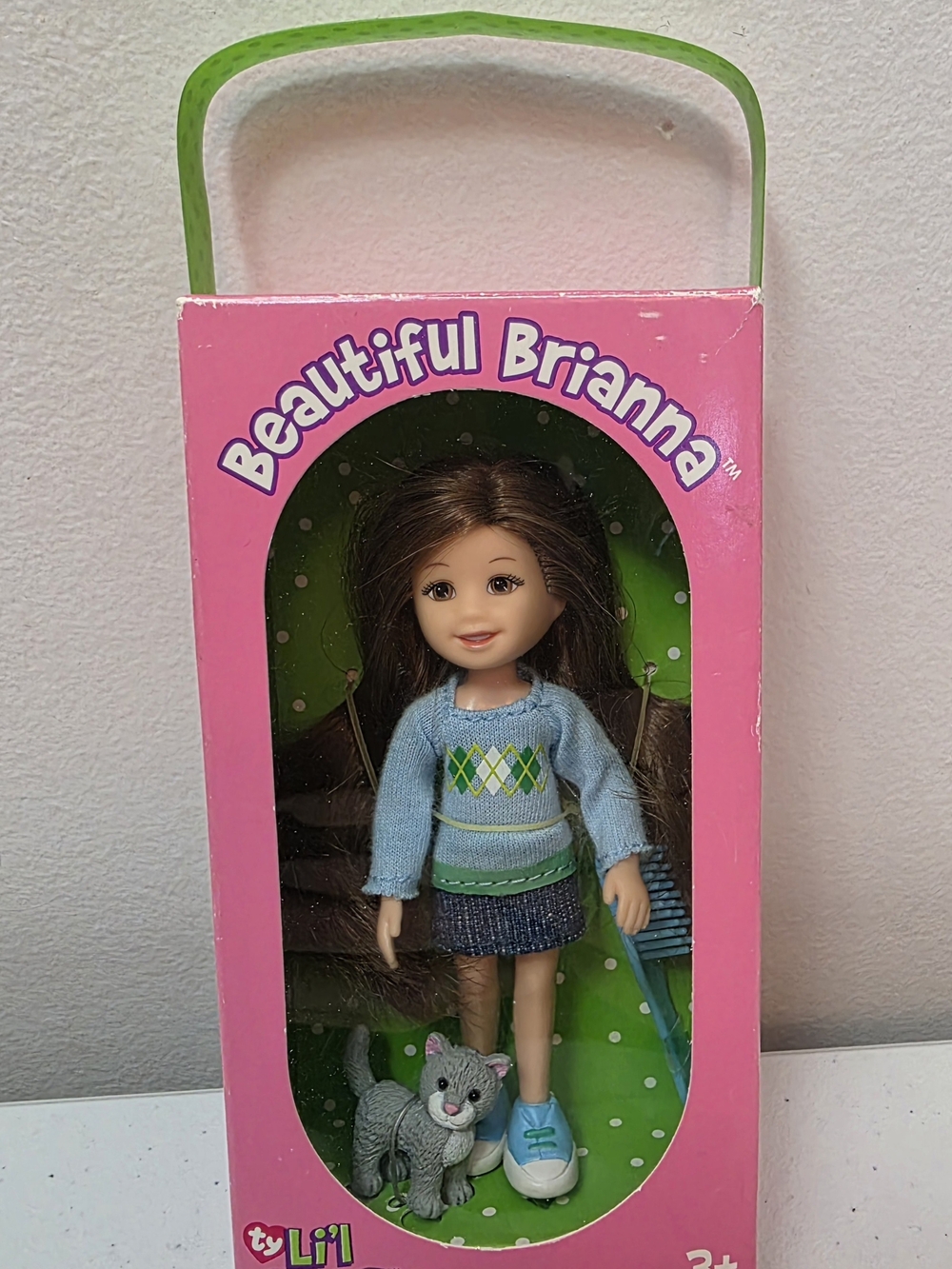 Ty Li'l Ones Vintage: Beautiful Brianna Doll With Cat Pet, Collectible Dolls NIB